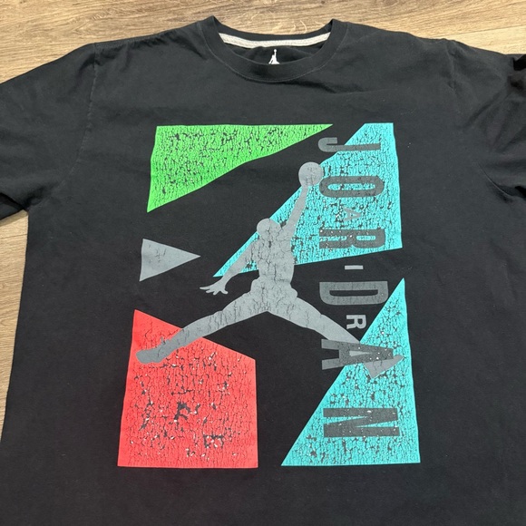 Nike Jordan 5 Pc T-Shirt Bundle. 4 Large 1 Med Preowned 90s Retro Vintage Style - Picture 2 of 6